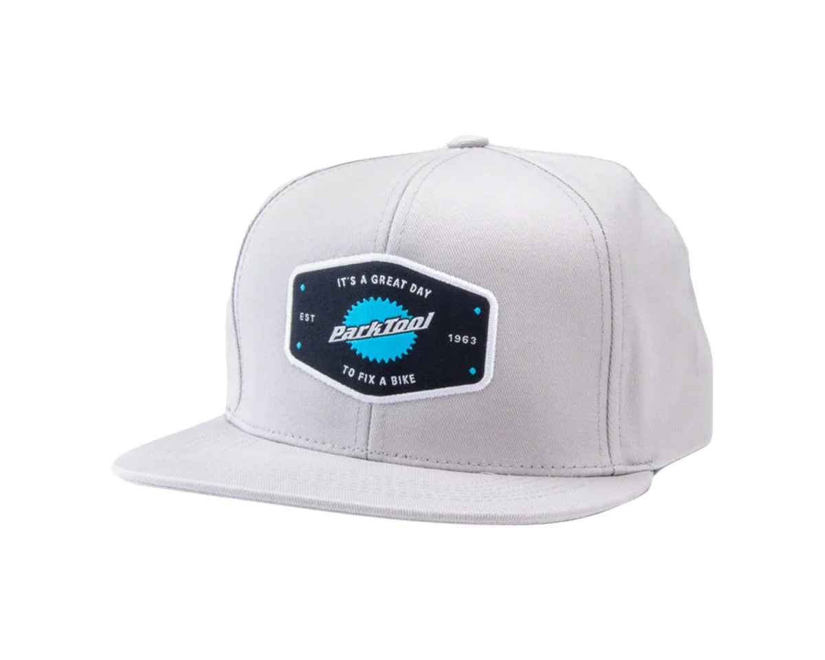 Park Tool Light Gray Snapback Hat (Light Grey) (Universal Adult)